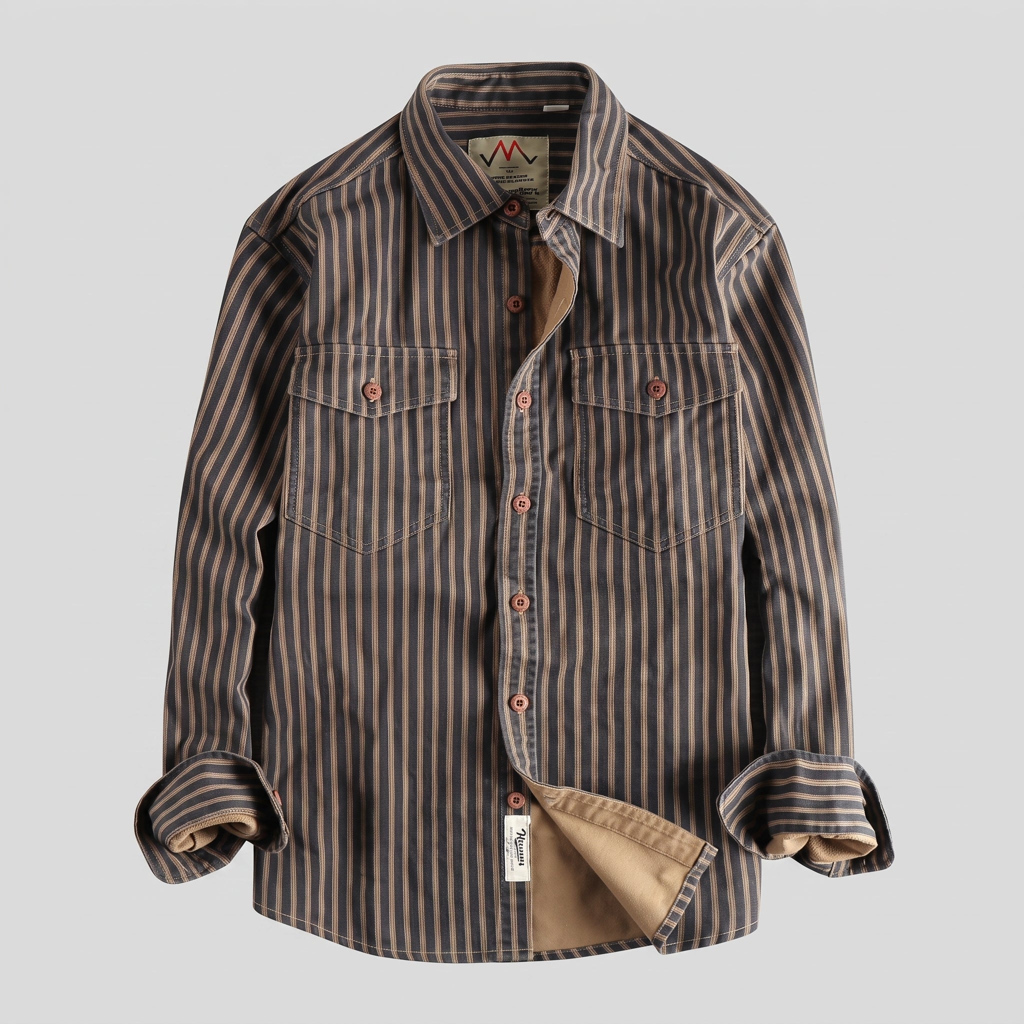 Camisa Detroit | Patrón de Rayas A19