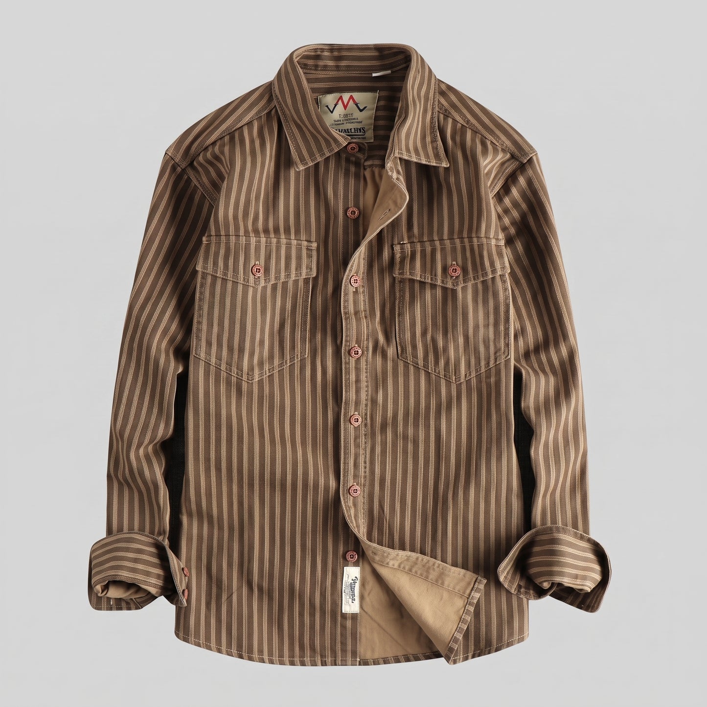 Camisa Detroit | Patrón de Rayas A19