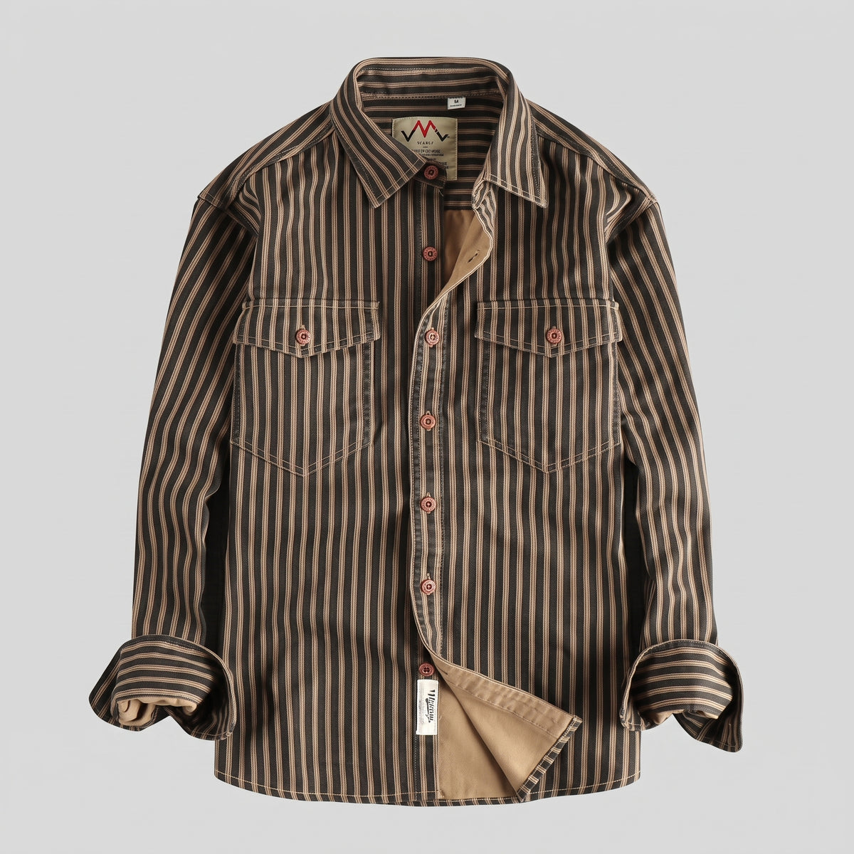 Camisa Detroit | Patrón de Rayas A19