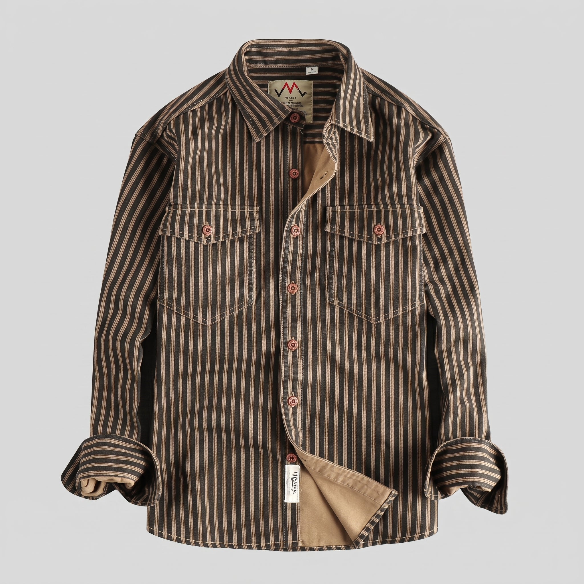 Camisa Detroit | Patrón de Rayas A19