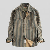 Camisa Detroit | Patrón de Rayas A19