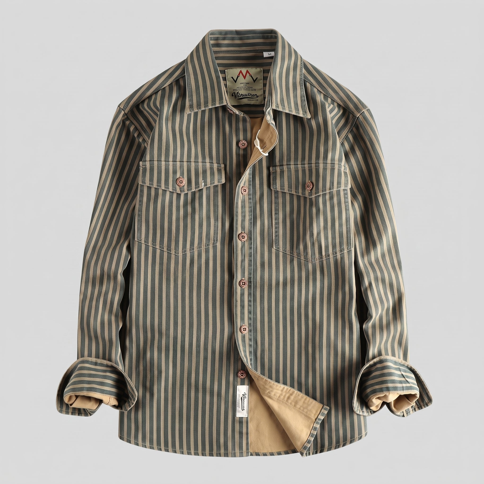 Camisa Detroit | Patrón de Rayas A19