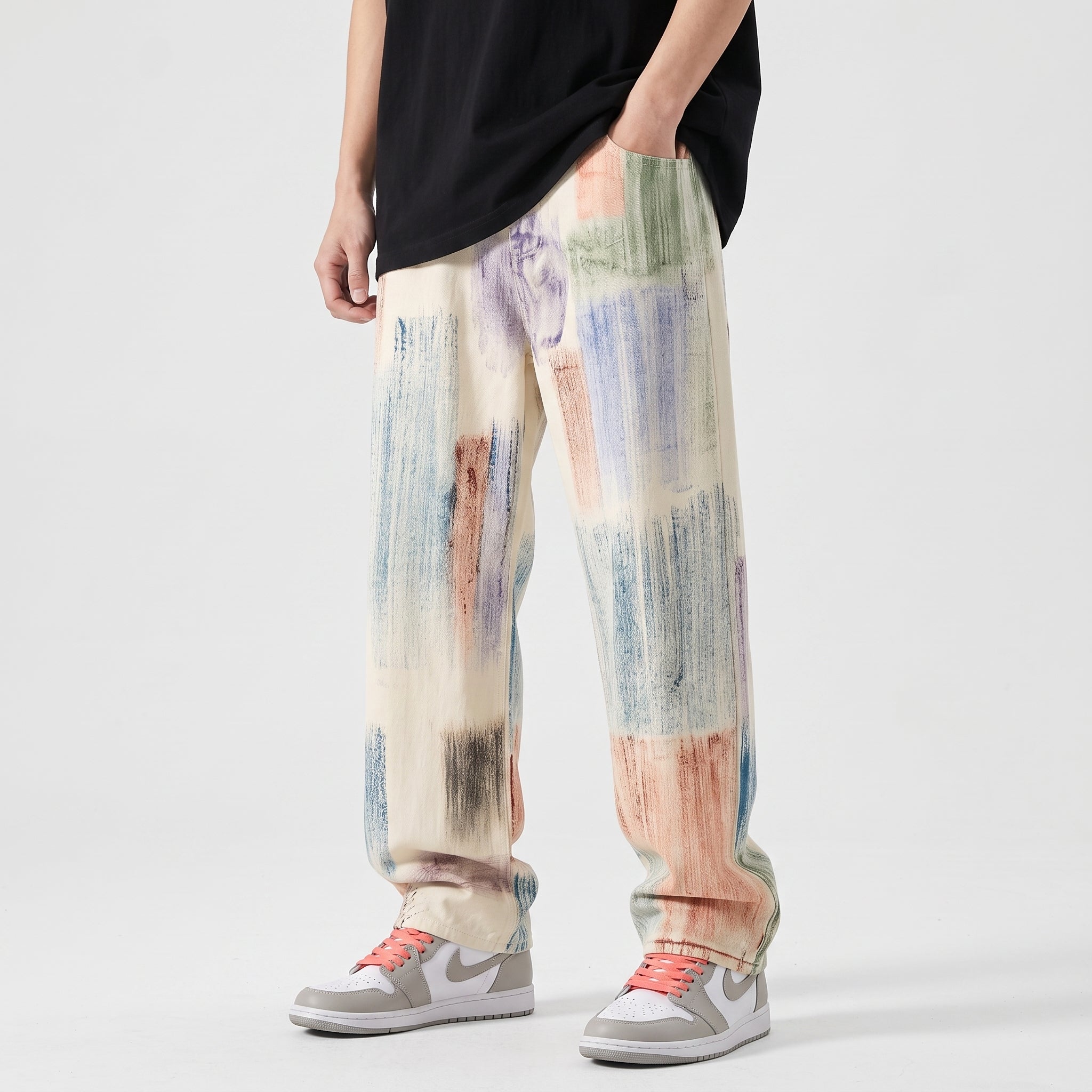 Jeans Chroma | Estampado de Trazos B12